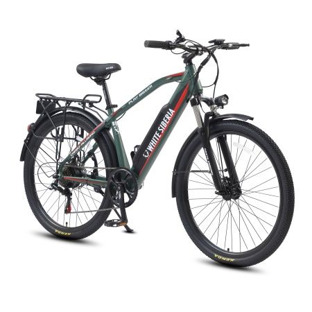 Электровелосипед WHITE SIBERIA CAMRY ALLROAD 500W (матовый зеленый)